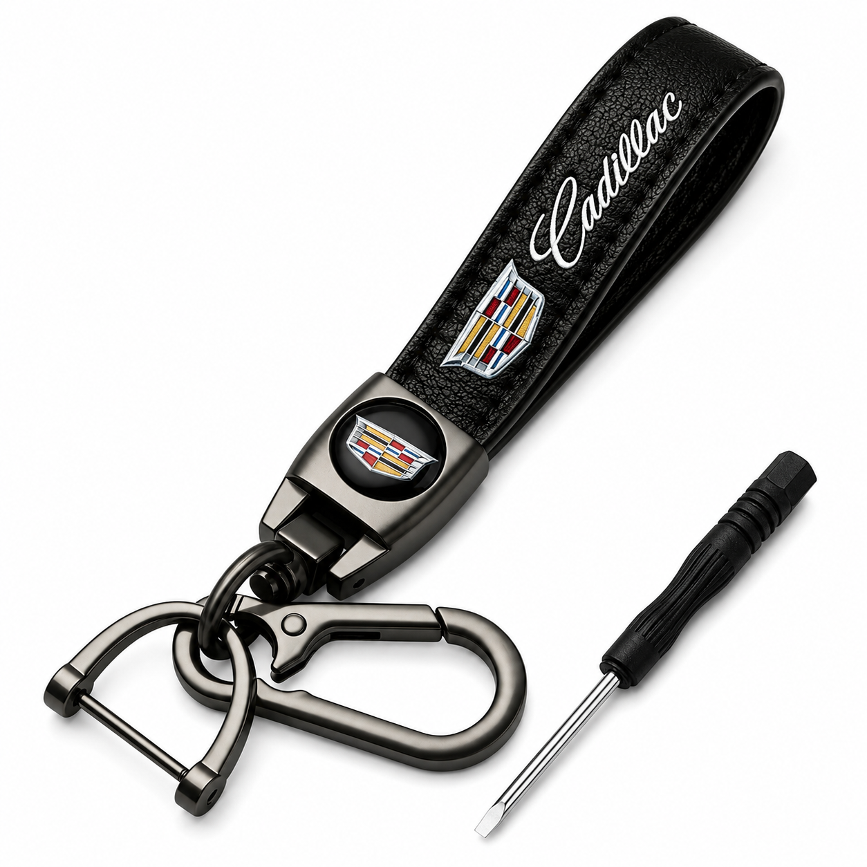 Cadillac Leather Keychain Premium Car