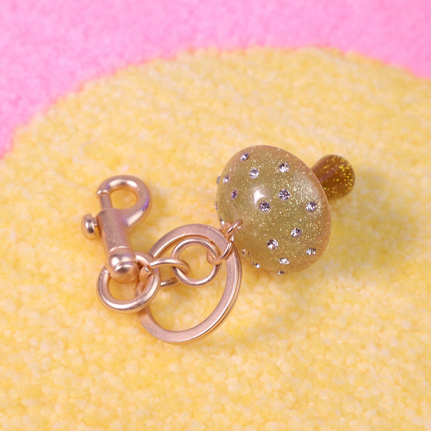 Mushroom Keychain Charm
