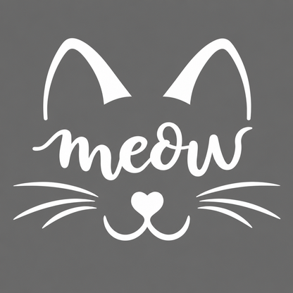 Meow Cat Vehicle Vinyl Decal (#D19)
