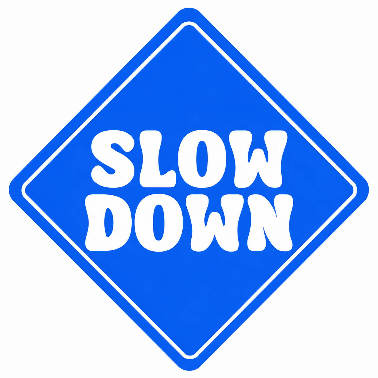 Slow Down Vehicle Vinyl Decal (#D18)