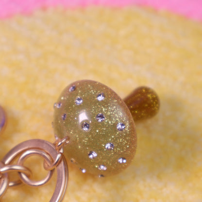 Mushroom Keychain Charm