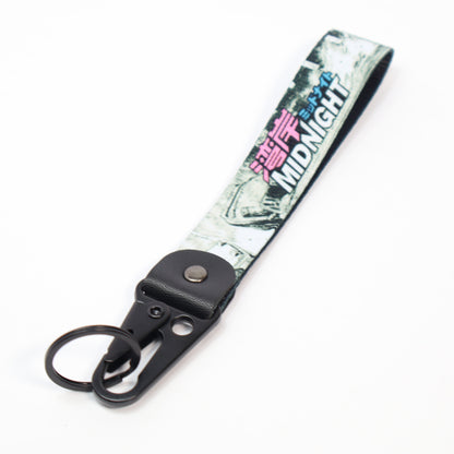 Midnight Racing Wristlet Keychain