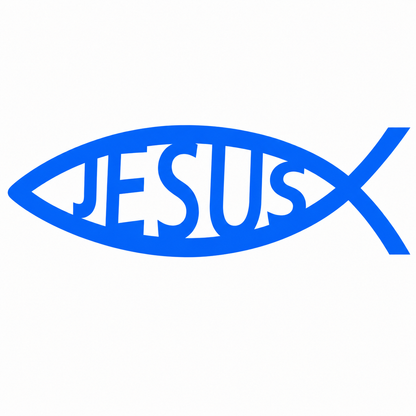 Jesus Fish Vehicle Vinyl Decal (#D06)
