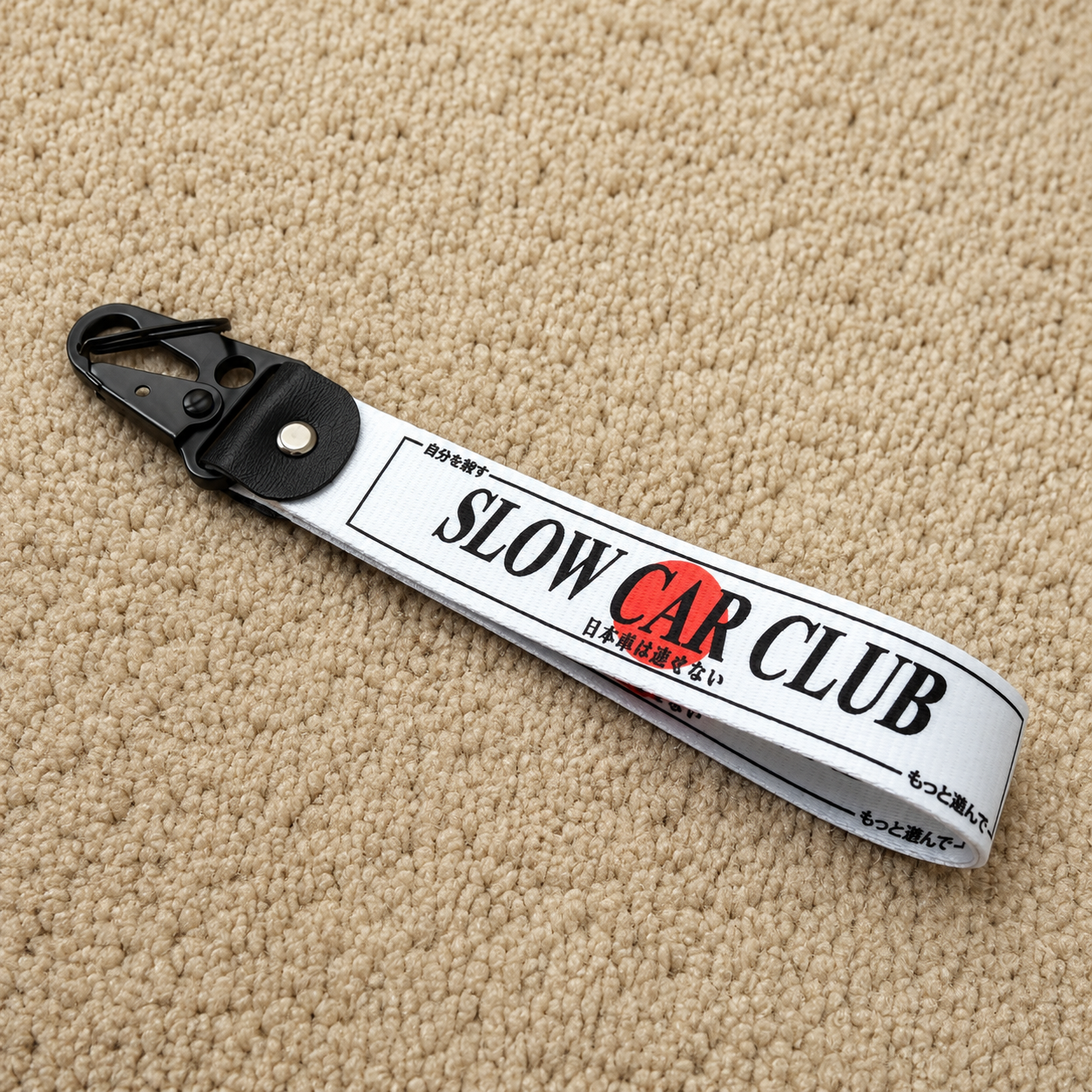 Slow car club jdm car automotive keychain