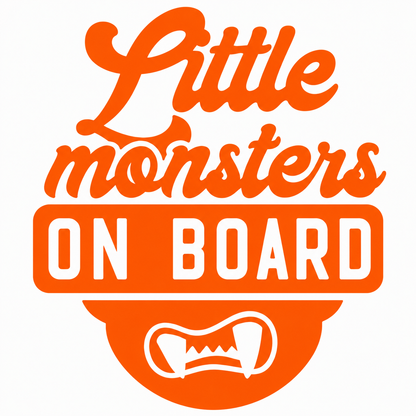 Little Monsters on Board Vehicle Vinyl Decal (#D03)