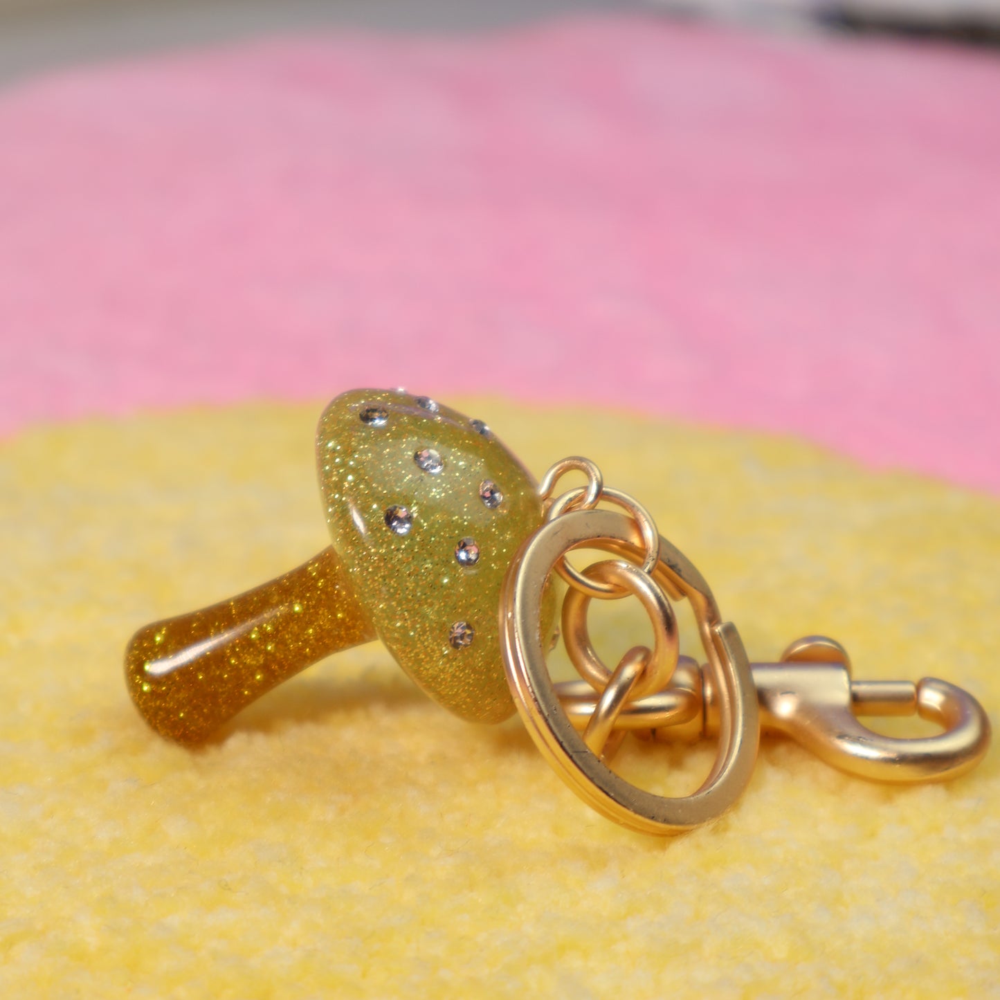 Mushroom Keychain Charm