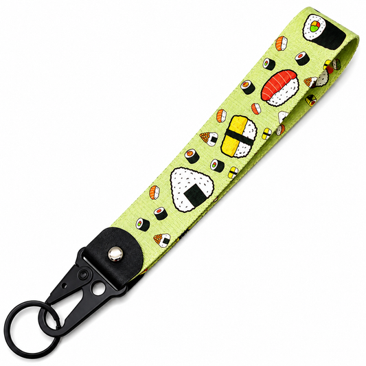 Cute Japanese Food Sushi Wristlet Keychain