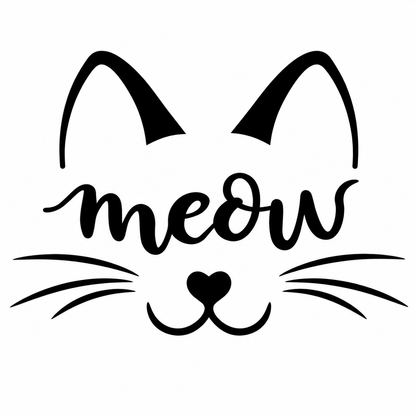 Meow Cat Vehicle Vinyl Decal (#D19)