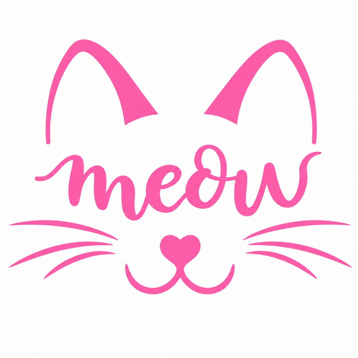 Meow Cat Vehicle Vinyl Decal (#D19)