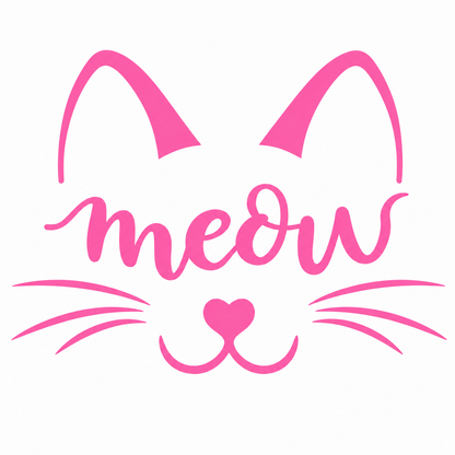 Meow Cat Vehicle Vinyl Decal (#D19)