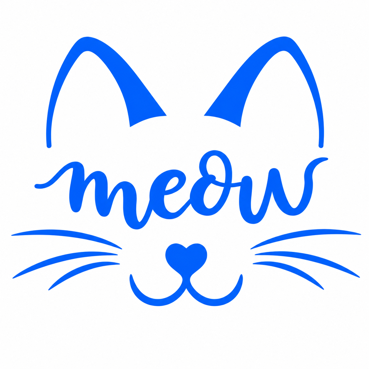 Meow Cat Vehicle Vinyl Decal (#D19)