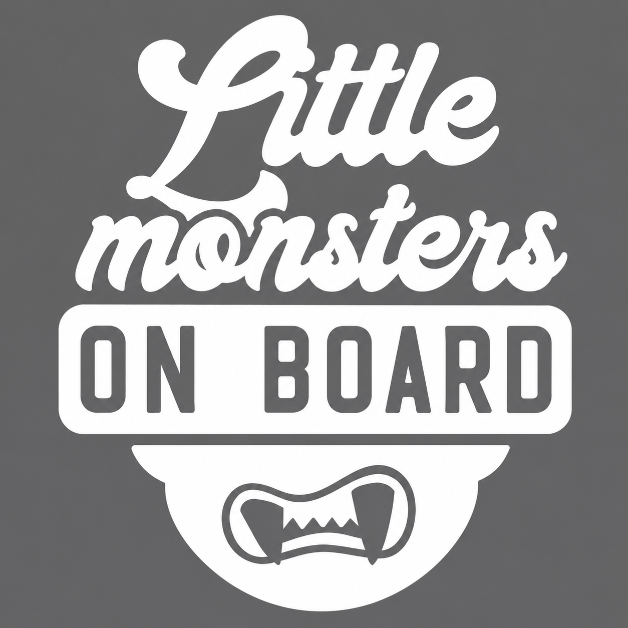 Little Monsters on Board Vehicle Vinyl Decal (#D03)