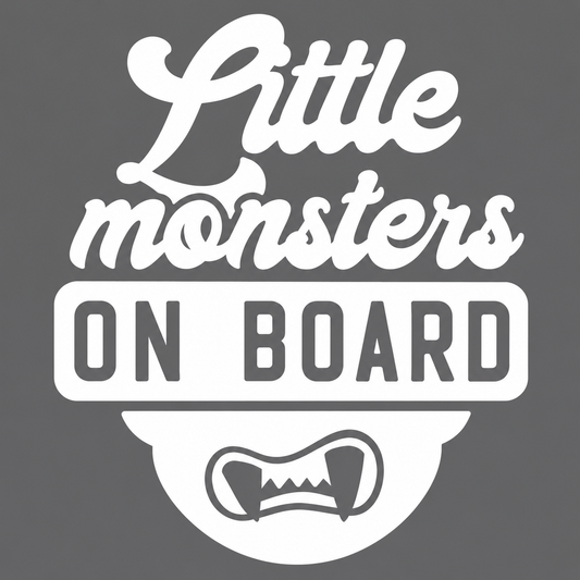Little Monsters on Board Vehicle Vinyl Decal (#D03)