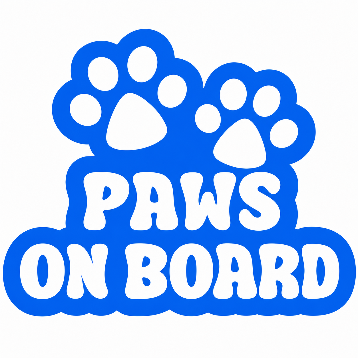 Paws on Board Vehicle Vinyl Decal (#D17)