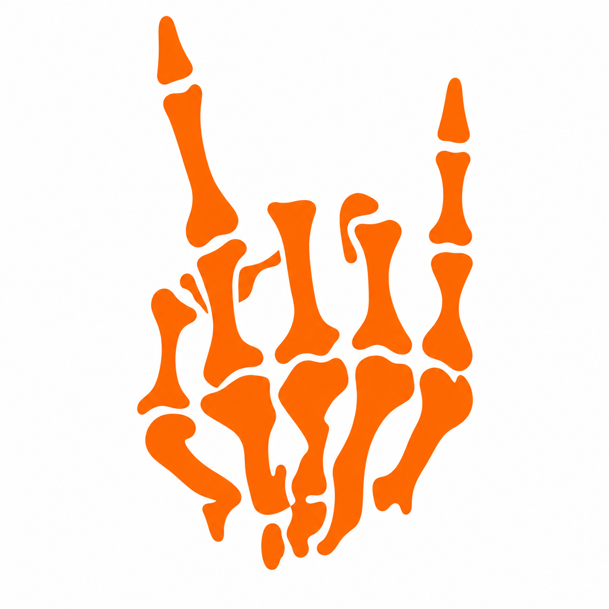 Skeleton Hand Vehicle Vinyl Decal (#D02)