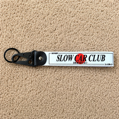 Slow car club jdm car automotive keychain