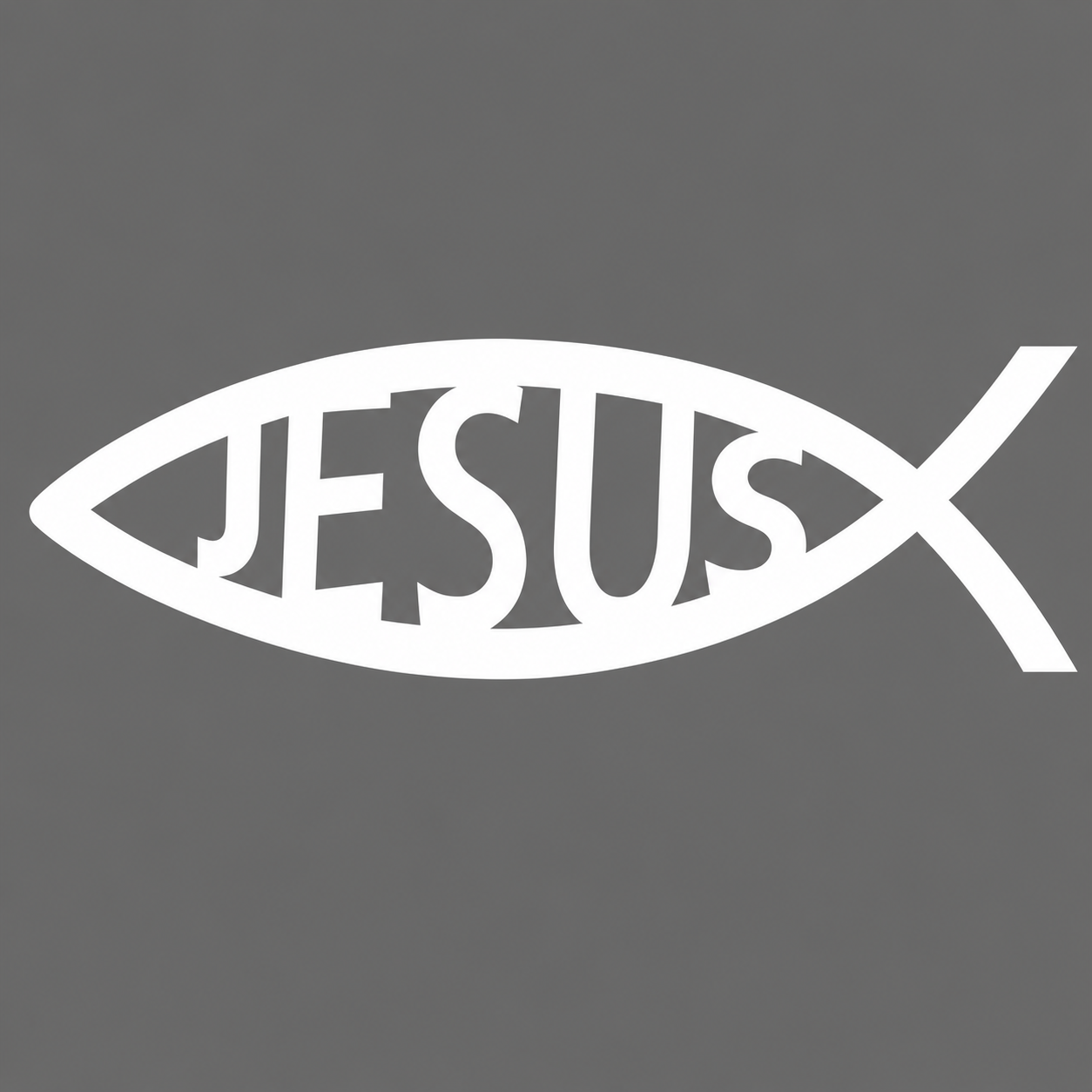 Jesus Fish Vehicle Vinyl Decal (#D06)