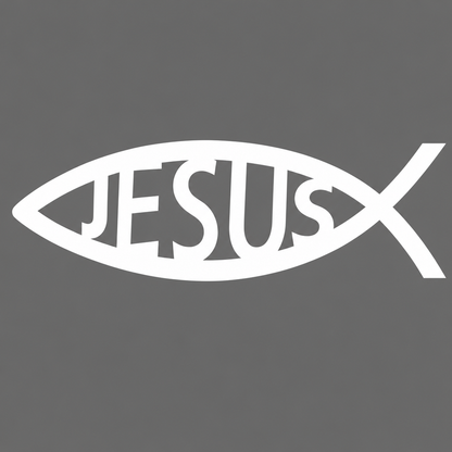 Jesus Fish Vehicle Vinyl Decal (#D06)