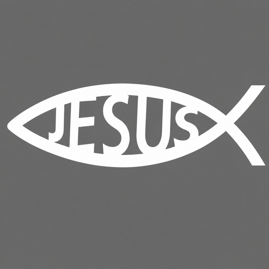 Jesus Fish Vehicle Vinyl Decal (#D06)