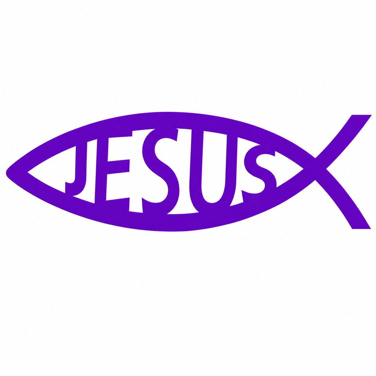 Jesus Fish Vehicle Vinyl Decal (#D06)