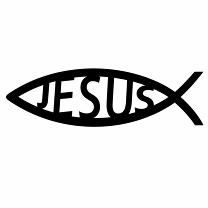 Jesus Fish Vehicle Vinyl Decal (#D06)