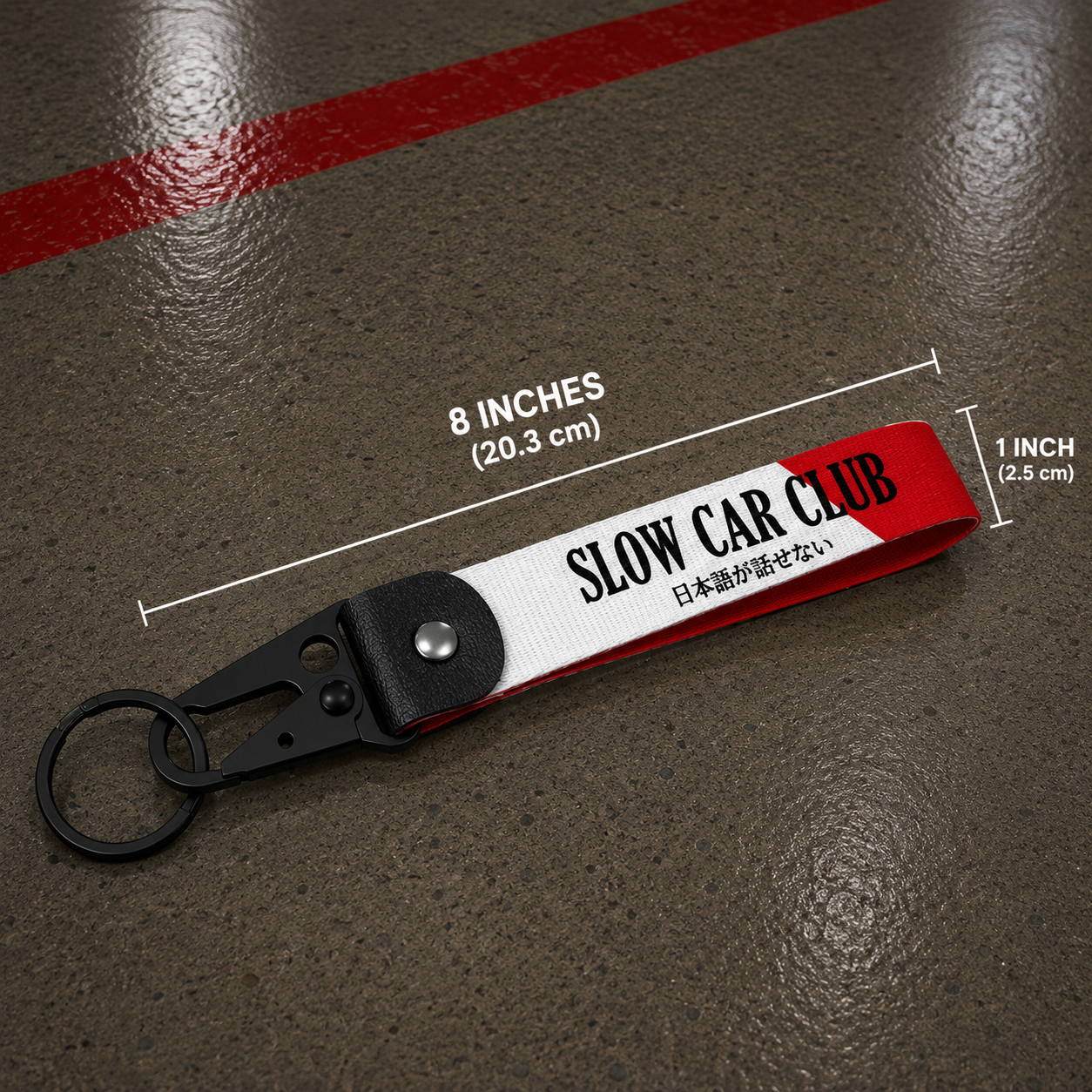Alternate Slow car club jdm car automotive keychain