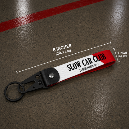 Alternate Slow car club jdm car automotive keychain