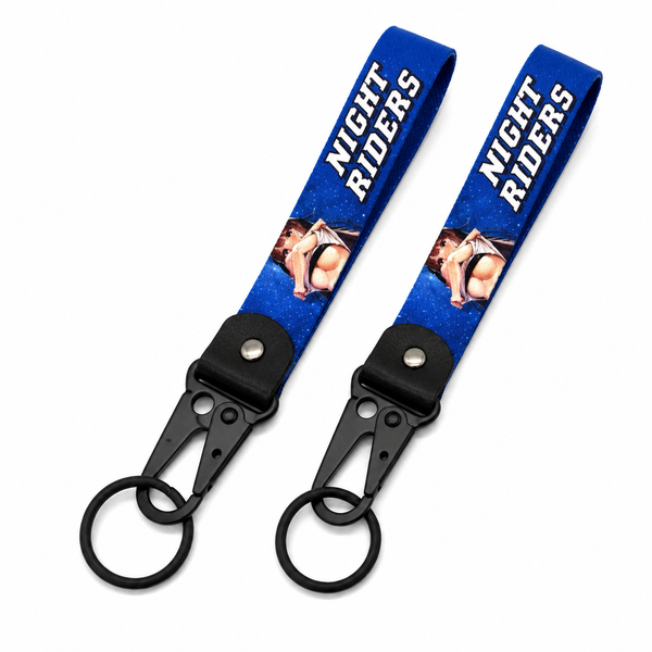 Night riders anime car club car automotive keychain