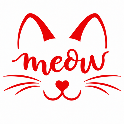 Meow Cat Vehicle Vinyl Decal (#D19)