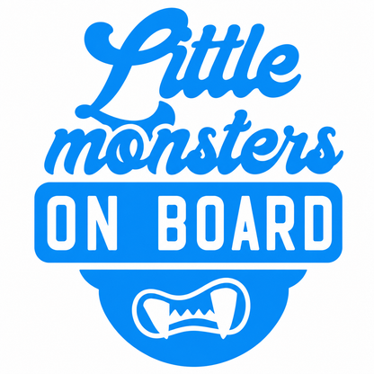Little Monsters on Board Vehicle Vinyl Decal (#D03)