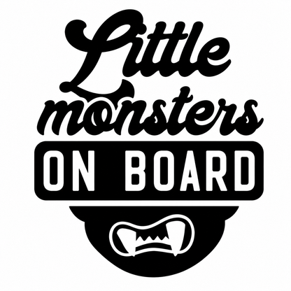 Little Monsters on Board Vehicle Vinyl Decal (#D03)