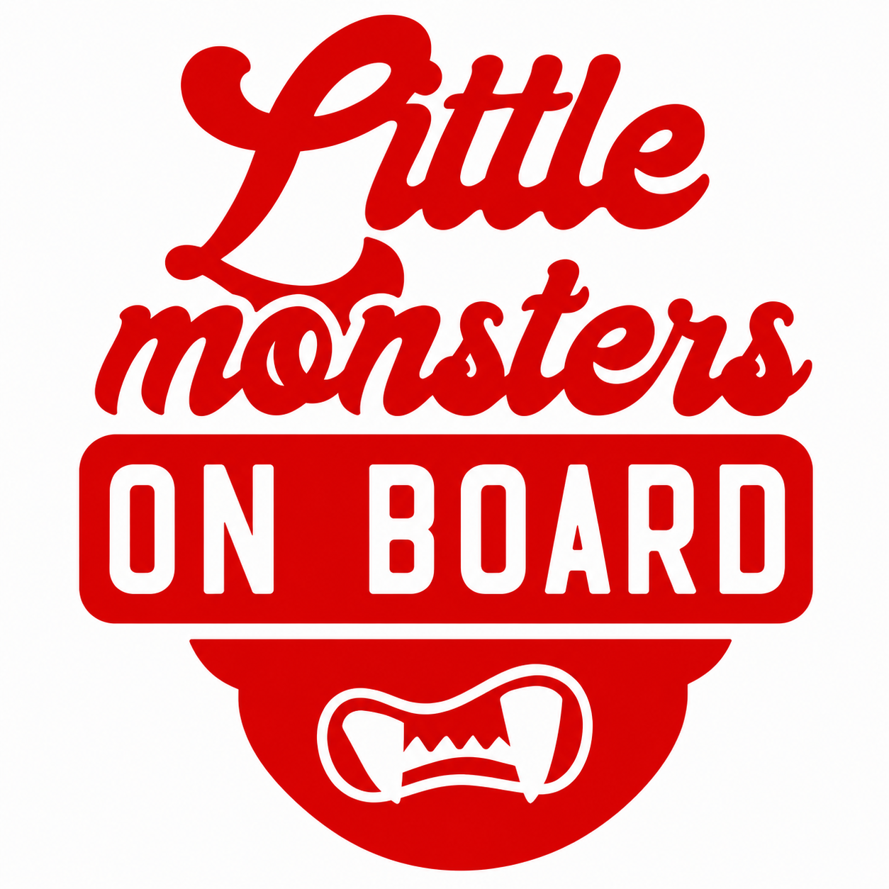 Little Monsters on Board Vehicle Vinyl Decal (#D03)