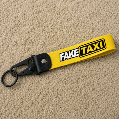 Fake taxi car club jdm car automotive Keychain for Summer, Anti-lost Wristband Keychain, Universal Portable Car Keychain for Men & Women, Auto Key Decoration, Keychain Lanyard, Car Accessories, Wristlet Strap Key, Car Key Chains