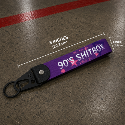 90s shit box automotive keychain