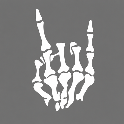 Skeleton Hand Vehicle Vinyl Decal (#D02)