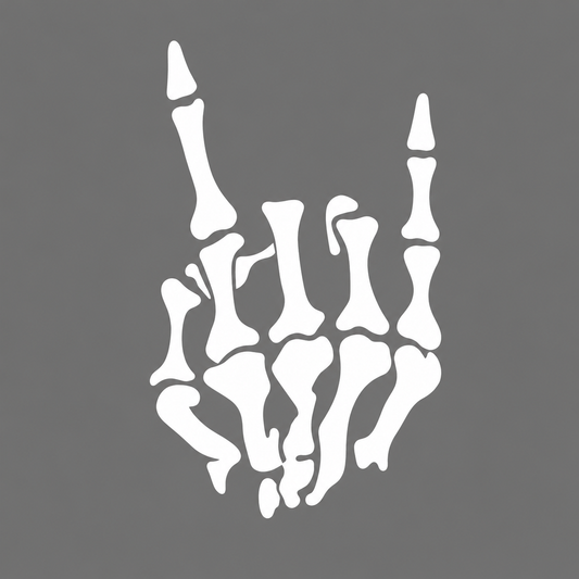 Skeleton Hand Vehicle Vinyl Decal (#D02)