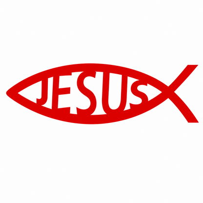 Jesus Fish Vehicle Vinyl Decal (#D06)