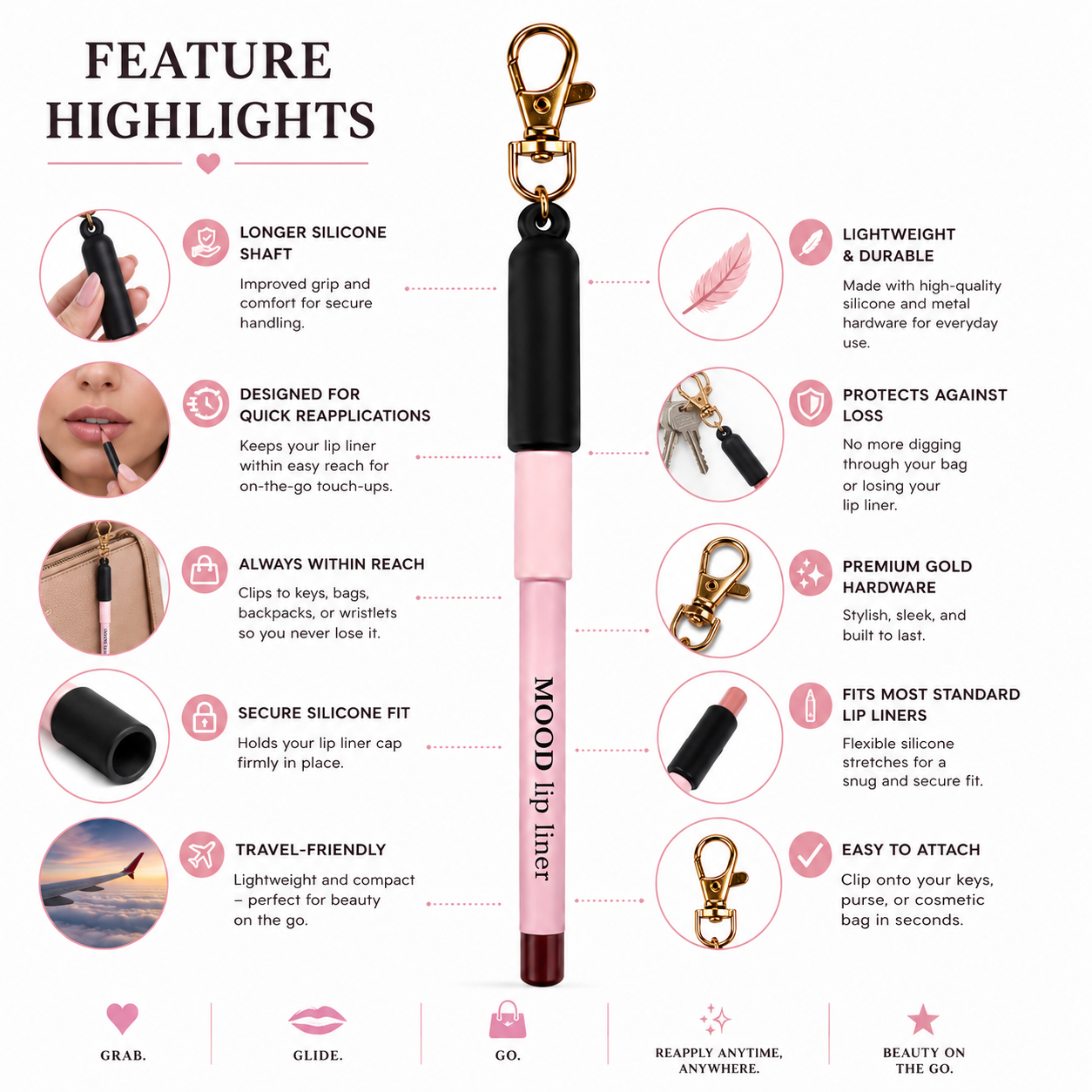 Lip Liner Holder keychain