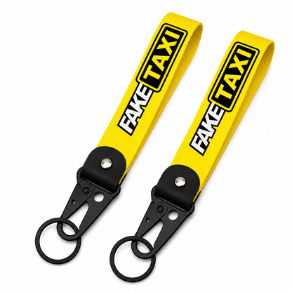 Fake taxi car club jdm car automotive Keychain for Summer, Anti-lost Wristband Keychain, Universal Portable Car Keychain for Men & Women, Auto Key Decoration, Keychain Lanyard, Car Accessories, Wristlet Strap Key, Car Key Chains