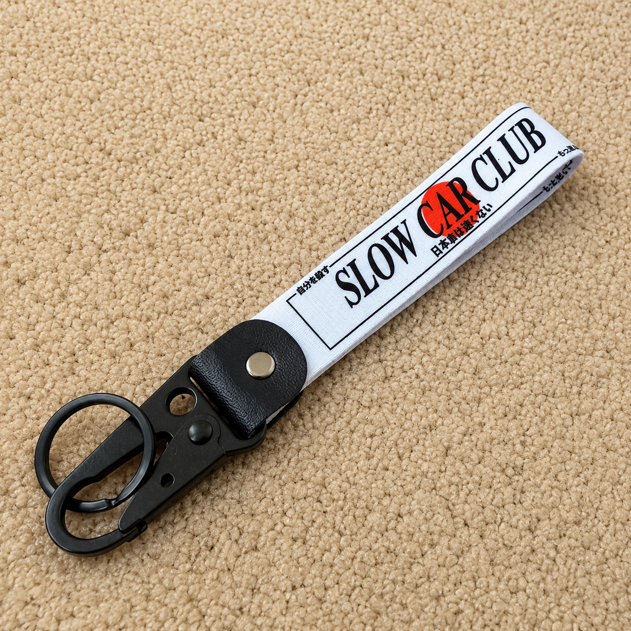 Slow car club jdm car automotive keychain