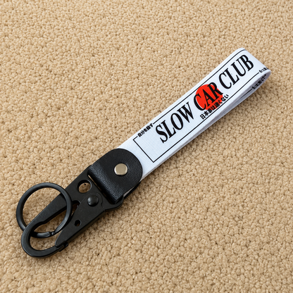 Slow car club jdm car automotive keychain