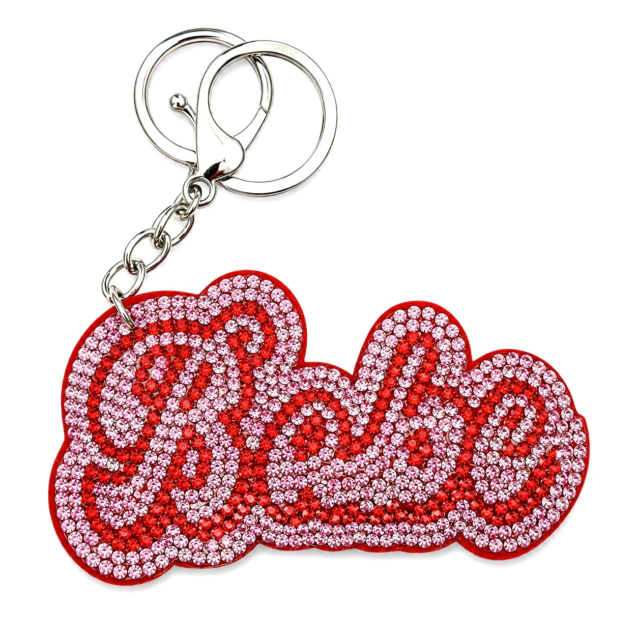 Bling Babe keychain charm