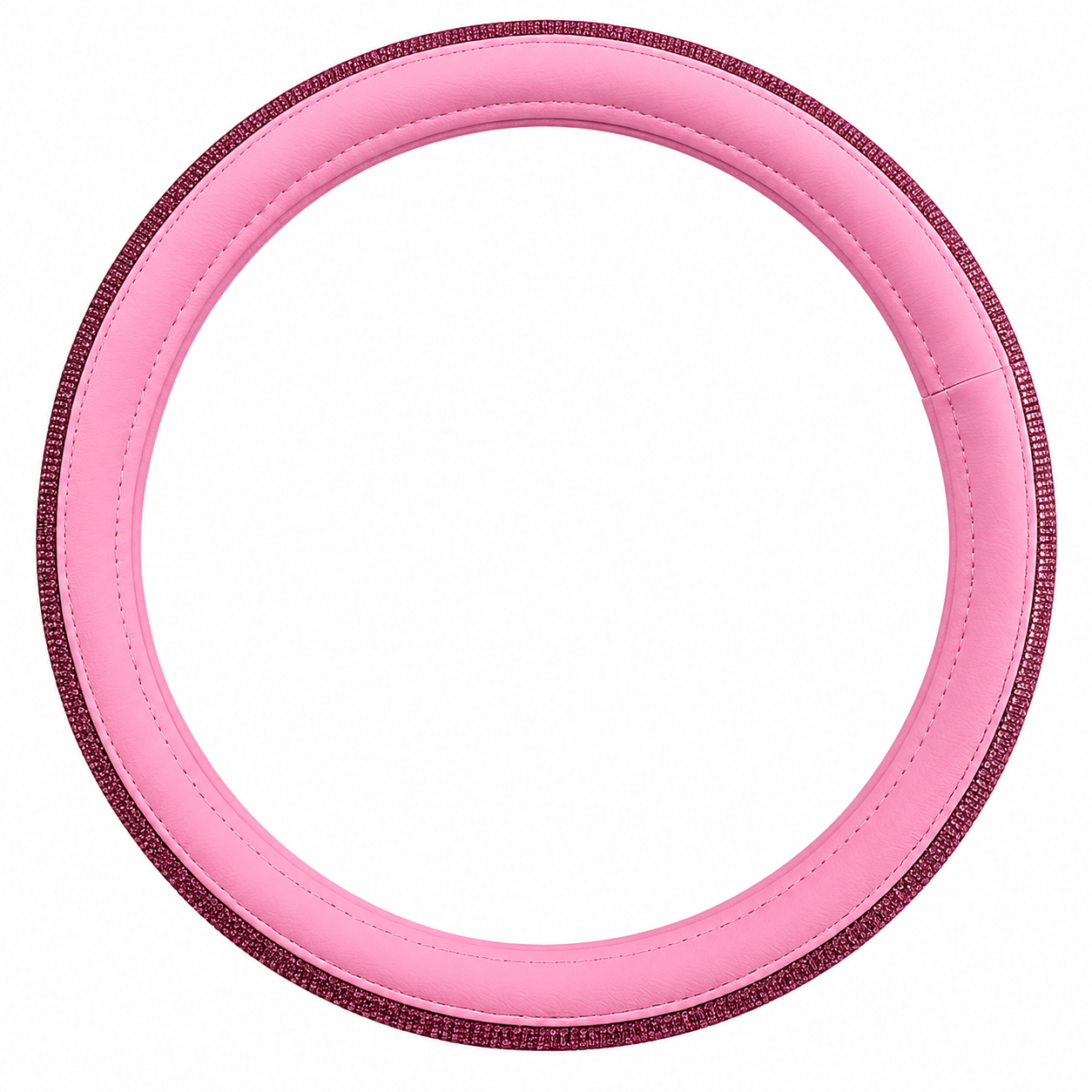 Pink Rhinestone Steering Wheel Cover