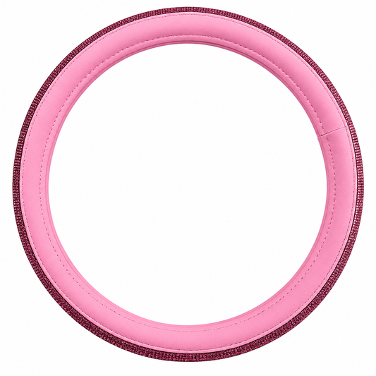 Pink Rhinestone Steering Wheel Cover